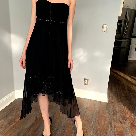 Black High Low Dress - Picture 3 of 6